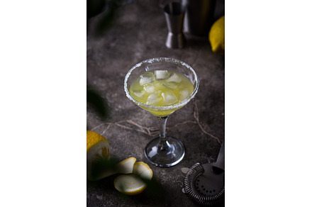 Lemon citrus Margarita or Martini, a Food & Drink Photo by Yulia Furman