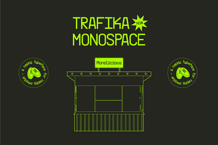 Trafika Monospace, a Sans Serif Font by Kulturë Type