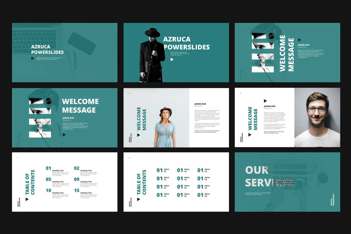 Azruca Powerpoint Templates, a Presentation Template by Azruca (Photo 2 of 11)