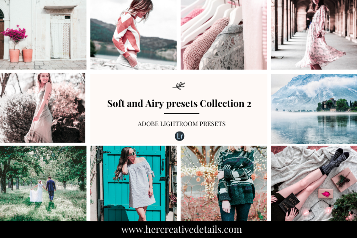 Soft and Airy Presets Collection 2, an Action Add-On by Her creative details (Photo 1 of 9)