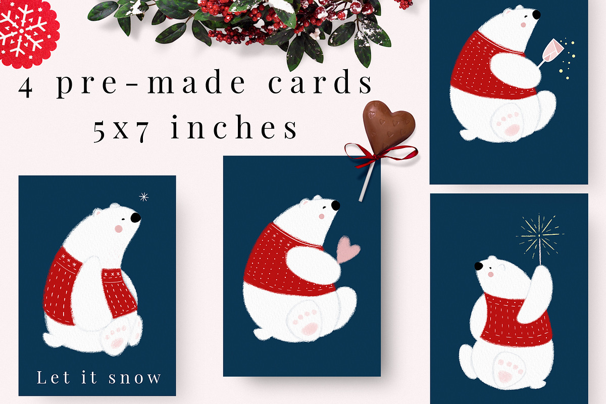 Polar bear party, a Pattern Graphic by Svyatoslava_M (Photo 4 of 7)