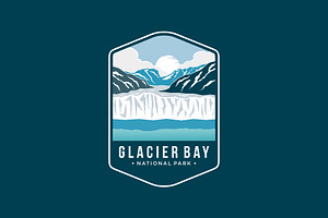 Glacier Bay National Park Emblem Log