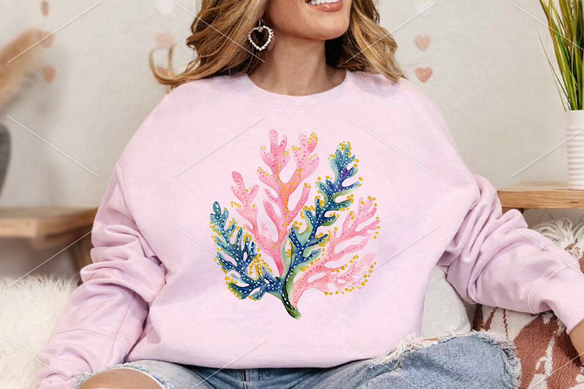Watercolor Tropical Reef Clipart PNG, a Seasonal Illustration by Canvas Craft (Photo 5 of 7)