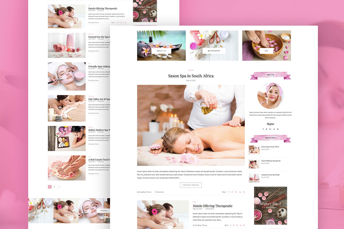 Serenity - Wellness WordPress Theme, a WordPress Template by EasyBlog Themes (Photo 3 of 5)