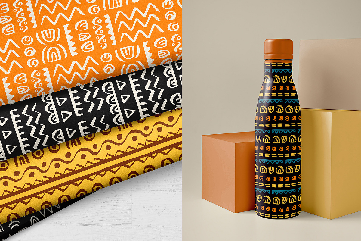 30 African Tribal Seamless Patterns, a Pattern Graphic by Katrinelly