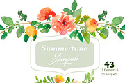 Summertime Bouquets - Watercolor Flo, an Illustration by SmallHouseBigPony (Thumbnail 4 of 6)