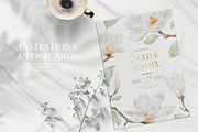 Watercolor White Magnolia Mijelo, a Pattern Graphic by Alisa Fimen Design (Thumbnail 4 of 12)