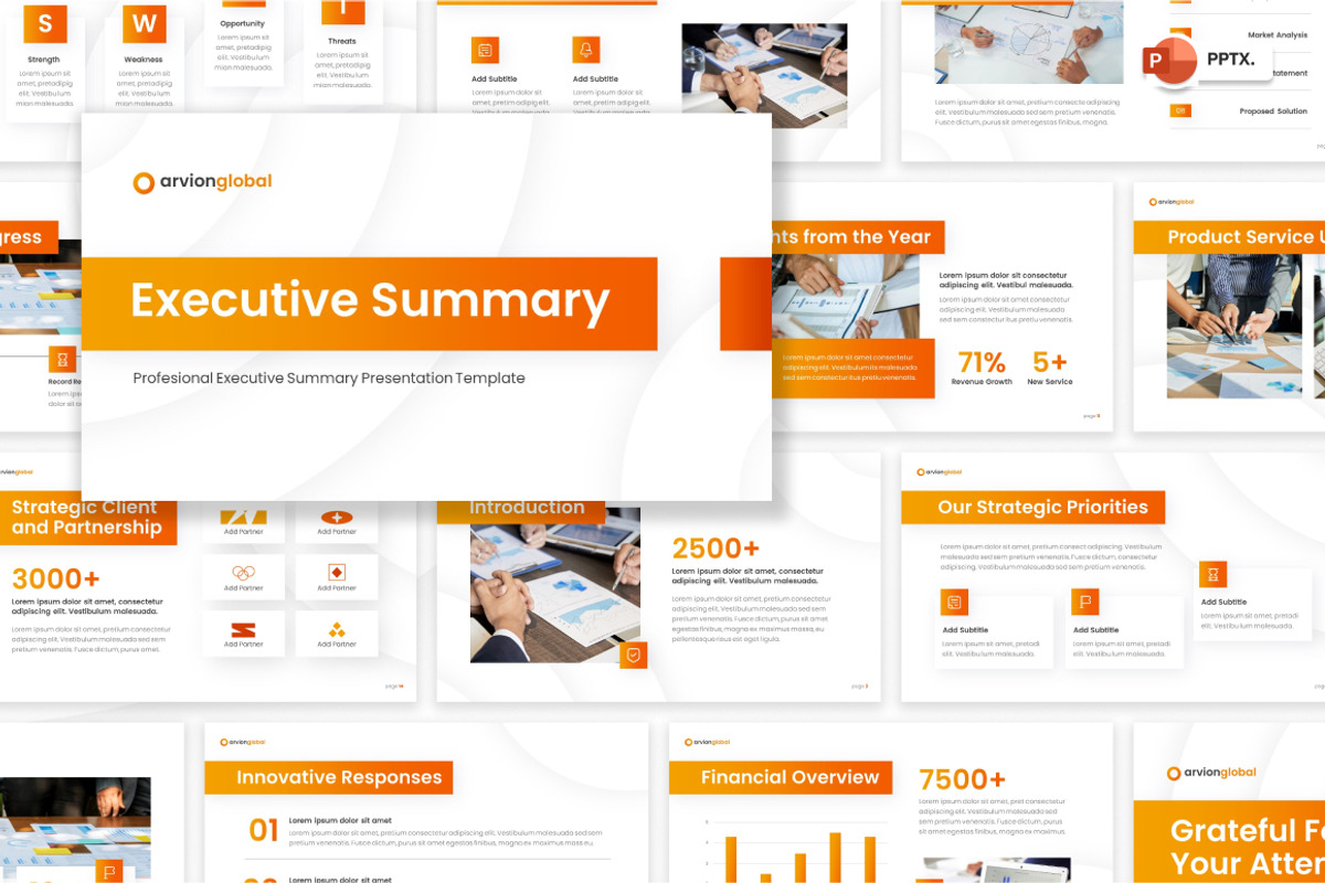 Professional Executive Summary, a Presentation Template by Loin Studio (Photo 1 of 4)