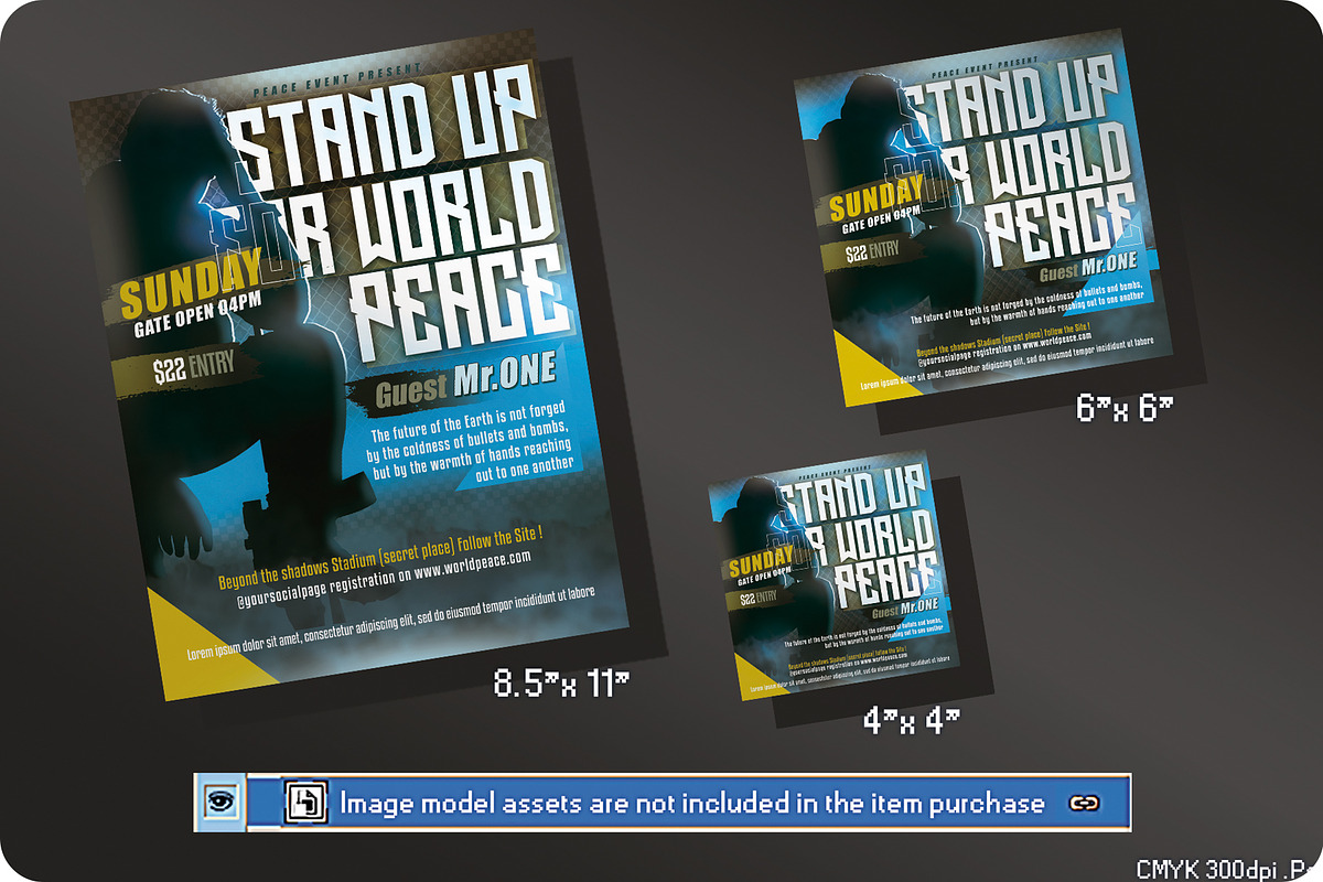 Stop the War Flyer Template, a Flyer Template by regalDRAW