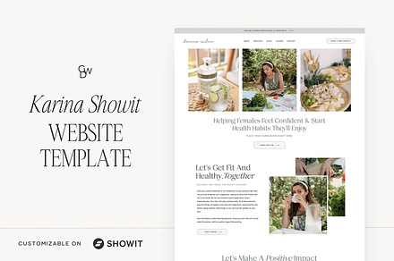 Showit Website Template | Karina