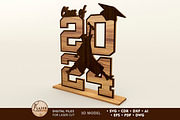 Graduation 2024 Decorative Cut File, a Templates & Theme by LaserCutano (Thumbnail 1 of 7)