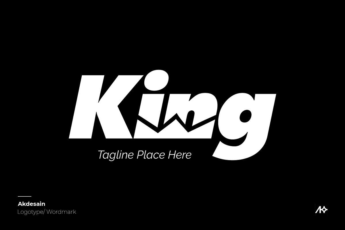 King Wordmark Logo, a Branding & Logo Template by Akdesain