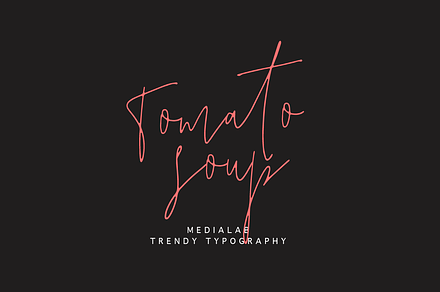 Tomato Soup, a Handwritten Font by supfonts