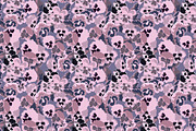 12 Violet Flowers Seamless Patterns, a Pattern Graphic by Sunset&Sea Design (Thumbnail 3 of 4)