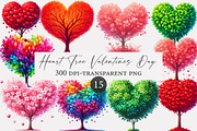 Heart Tree Valentines Day Clipart, an Illustration by Designworld (Thumbnail 1 of 5)
