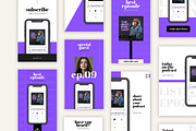 Podcast Bundle for Instagram, a Social Media Template by Roger Coles (Thumbnail 9 of 13)