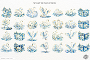 Frosted Swan Lake Clipart, an Animal Illustration by Markicha Art (Thumbnail 4 of 5)
