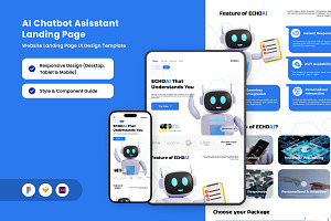 EchoAI – Chatbot UI Design Template, a Landing Page Template by twinstd