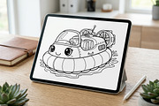 182 Boat Coloring Pages for Kids, a Transportation Illustration by ikarifq shop (Thumbnail 4 of 5)
