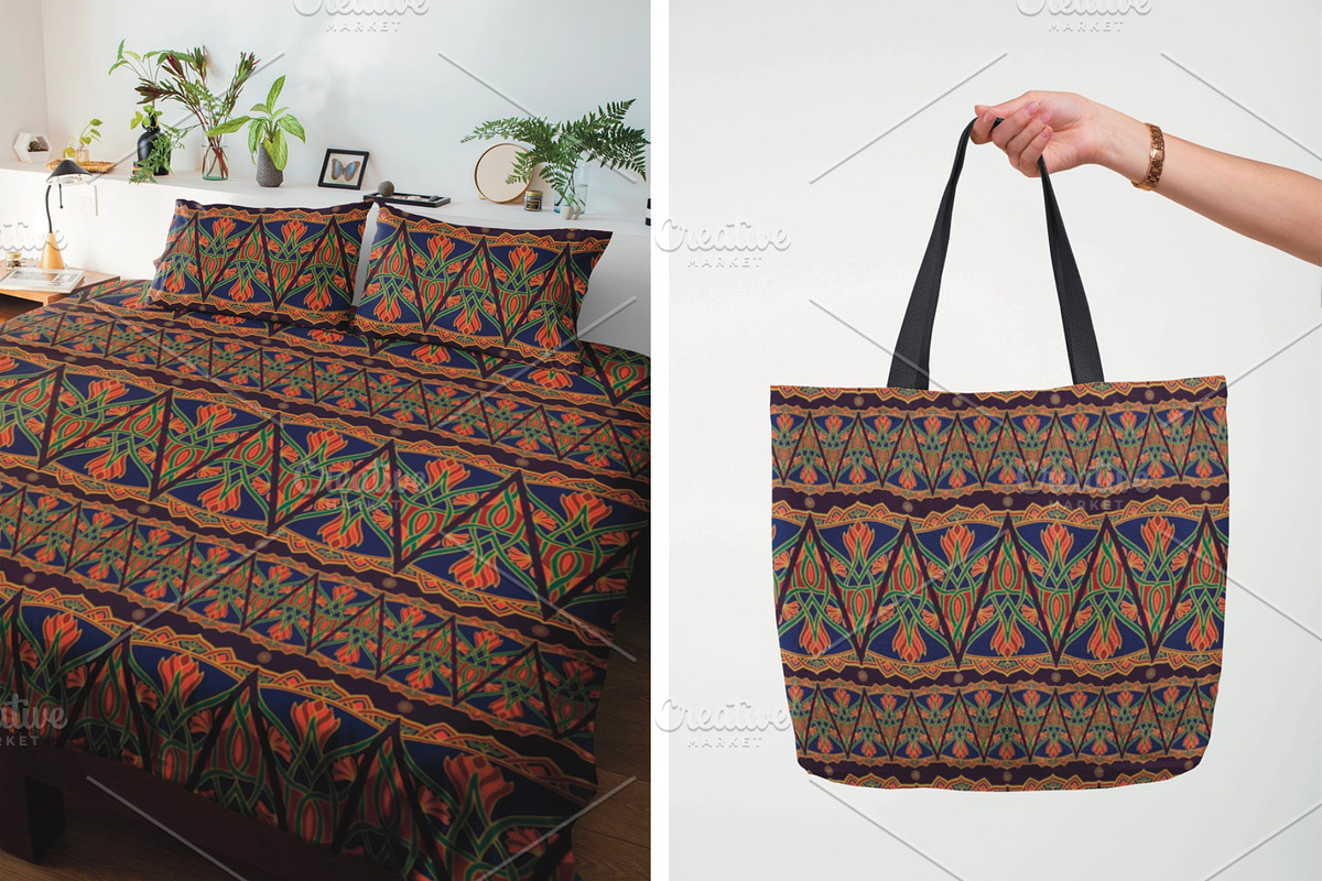 Traditional Indian Seamless Pattern, a Pattern Graphic by PPEthnicDecorPattern (Photo 3 of 4)