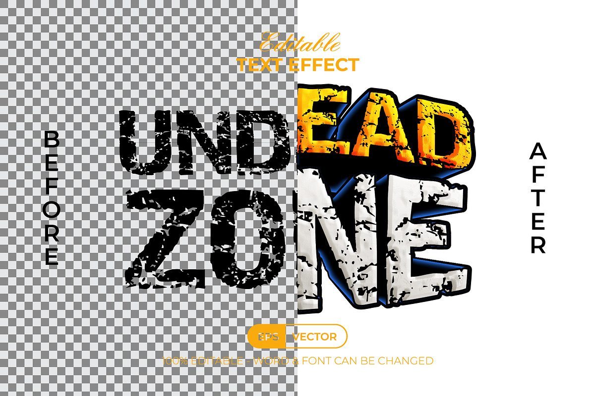 Horror Text Effect Sticker Style, a Layer Style Add-On by Mockmenot (Photo 2 of 3)
