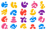COLORFUL LIQUID BLOB SHAPES, an Object Graphic by Olena Halahan (Thumbnail 2 of 3)