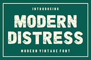 Modern Distress Vintage Font, a Sans Serif Font by Fourteen Letter (Thumbnail 1 of 6)