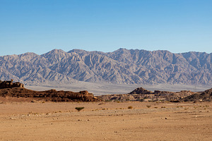 Panoramic view of the Arava desert i, a Photo by Photo Kaminski