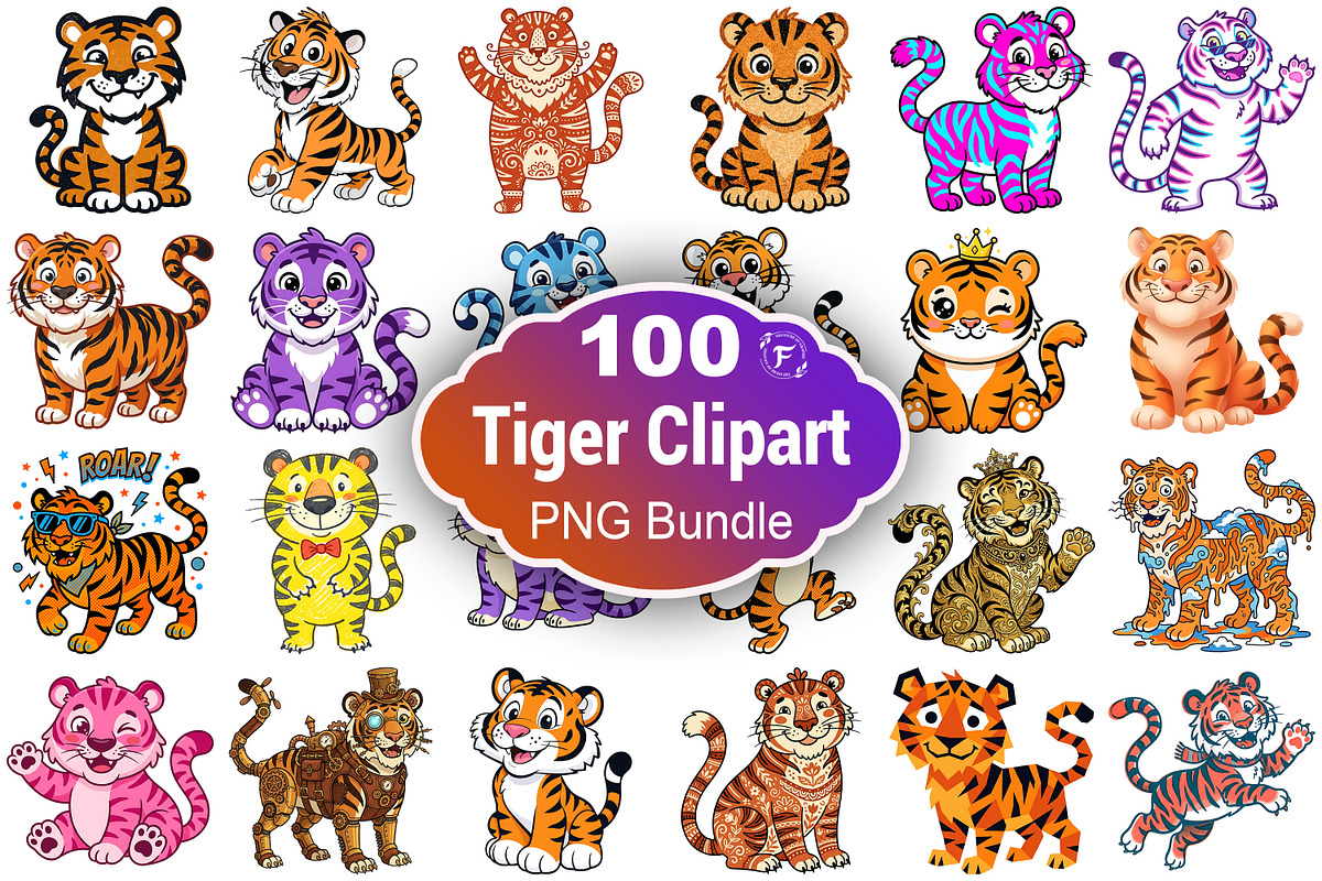 Tiger Clipart, an Animal Illustration by Forhadx5 (Photo 1 of 14)
