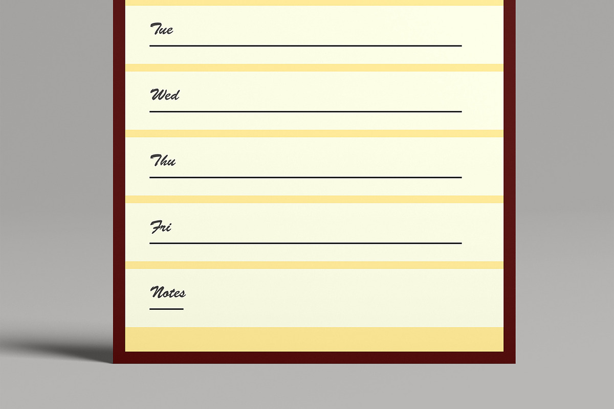 Minimal Travel Schedule Planner, a Stationery Template by MightyDesign (Photo 5 of 8)