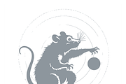 Cheeky Cartoon Rat Mascot, a Person Illustration by CarWrap design (Thumbnail 2 of 3)