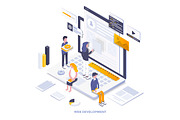 Modern isometric illustration, a Person Illustration by Creative Graphics (Thumbnail 11 of 12)