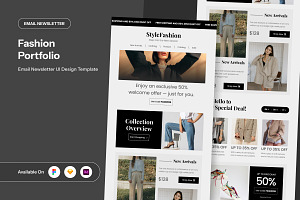 Fashion Editorial Email Newsletter, a Landing Page Template by twinstd