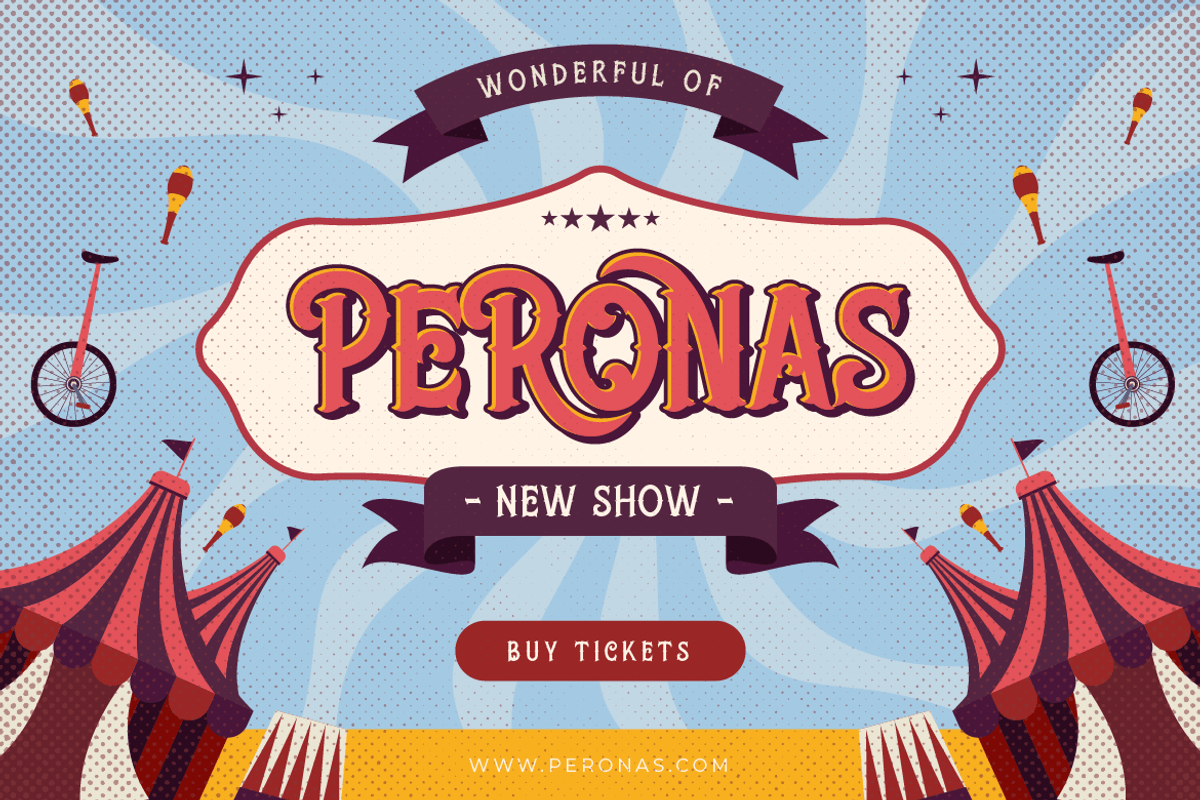 Peronas, a Font by kerismaker (Photo 10 of 12)