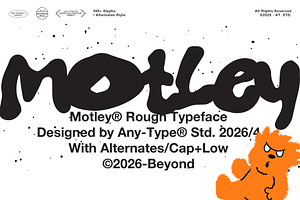 Motley — Rough Display Typeface