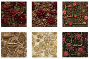 Steampunk Digital Papers, a Pattern Graphic by CreationArt (Thumbnail 4 of 7)