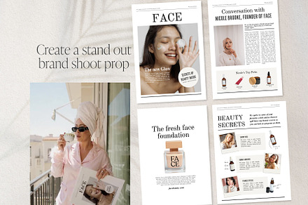 Color Newspaper Template Canva Edit