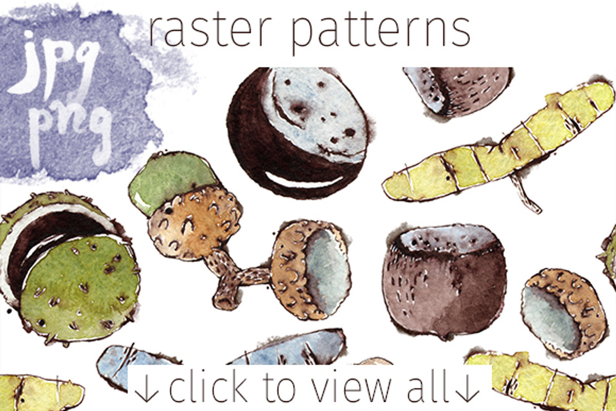 Seeds & Nuts Patterns, a Pattern Graphic by Mazheika Store (Photo 5 of 8)