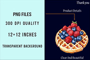 Waffle Watercolor Clipart, an Illustration by SinaCreation (Thumbnail 4 of 5)