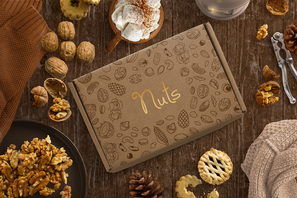 Nuts and Seeds - Food Clipart, a Food Illustration by Baksiabat (Photo 3 of 6)