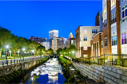 Skyline of Providence at the, an Architecture Photo by Leonid Andronov