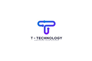 Circuit Digital Technology Letter T, a Branding & Logo Template by OmerStudio