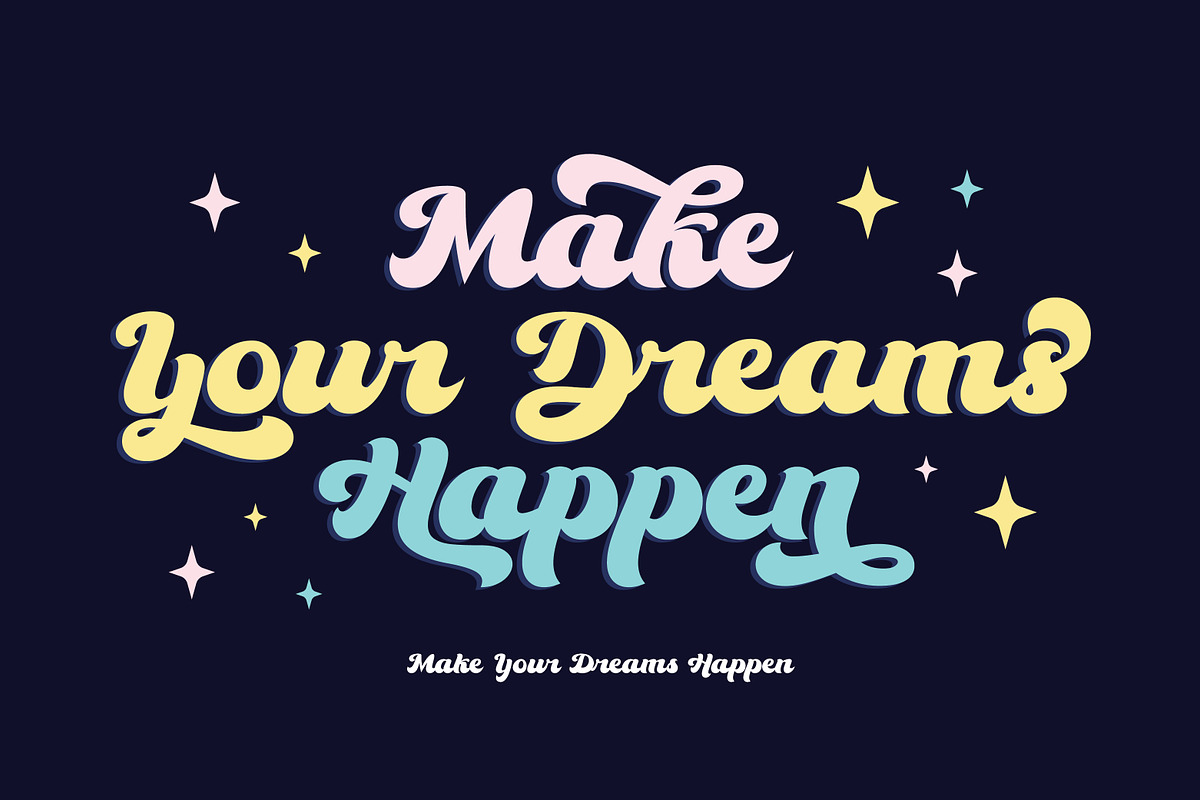 The Kanderlic - Retro Script Font, a Script Font by Ekahermawan (Photo 2 of 10)