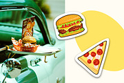 Stickers & pins Fast food, a Food Illustration by Onceli*art (Thumbnail 5 of 6)