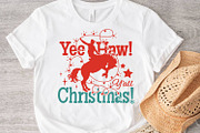 Yee Haw Y’all Christmas Cowboy SVG, a Graphic by TanchaArt (Thumbnail 2 of 11)