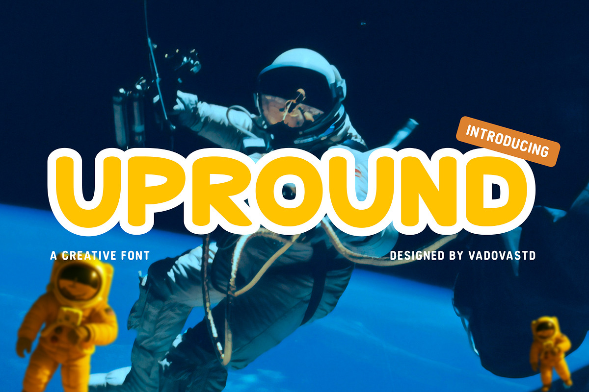 Upround Creative Font, a Serif Font by Vadovastd (Photo 1 of 7)