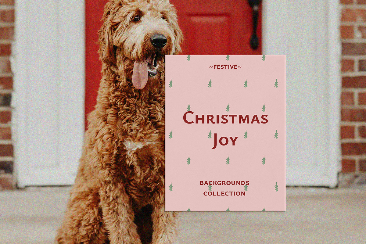 CHRISTMAS JOY Backgrounds, a Background Graphic by Lana Elanor (Photo 5 of 11)