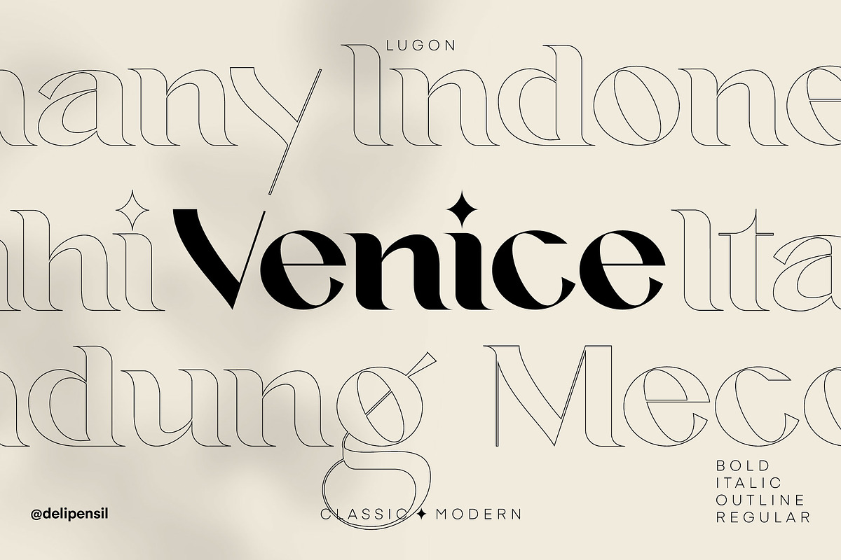 10+ MODERN FONT BUNDLE SALE, a Serif Font by delipensil (Photo 17 of 27)