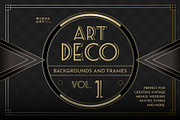 Art Deco Flyer Templates Vol 1, a Decorative Illustration by Wingsart Studio (Thumbnail 1 of 5)