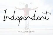 Independent, a Handwritten Font by FreshTypeINK (Thumbnail 1 of 8)